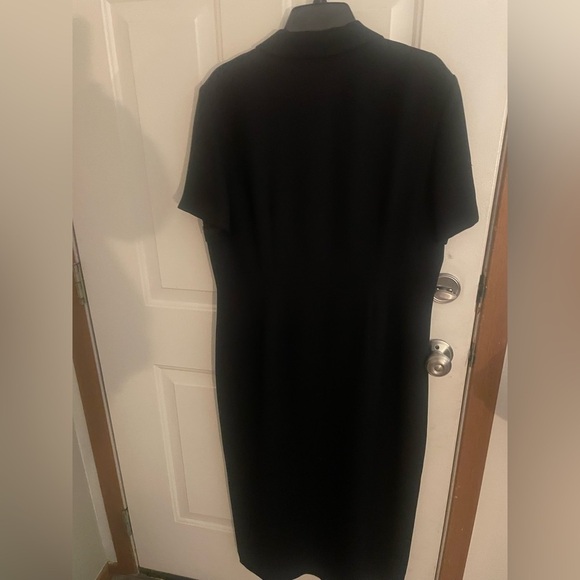 Talbots Vintage (Size 16) Black Button-down Career Office Midi Dress - Picture 6 of 12